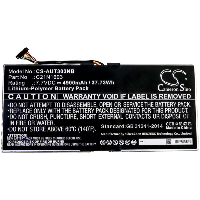 Asus B9440UA B9440UA-XS51 T302 T302C T302CA T303 T303U T303UA T303UA-0053G6200U T303UA-3G T303UA-6200GY T303UA Laptop and Notebook Replacement Battery-3
