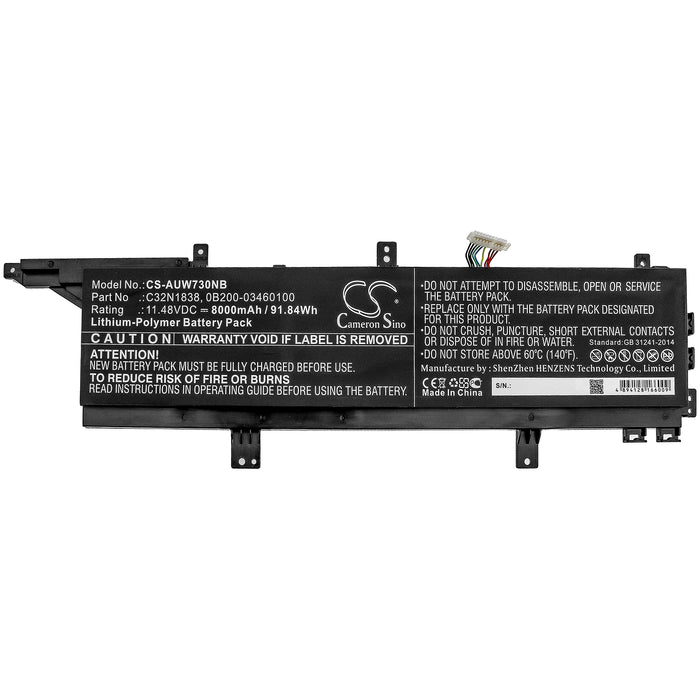 Asus ProArt StudioBook Pro X W730G5 ProArt StudioBook Pro X W730G5 ProArt StudioBook Pro X W730G5 ProArt Studi Laptop and Notebook Replacement Battery-3