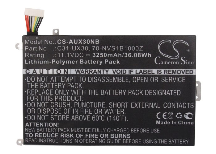 Asus UX30 UX30-1A UX30-1B UX30-2A UX30-a1 UX30KA UX30KU UX30-qx005c UX30-qx007e UX30-QX011C UX30-qx011e UX30-q Laptop and Notebook Replacement Battery-5