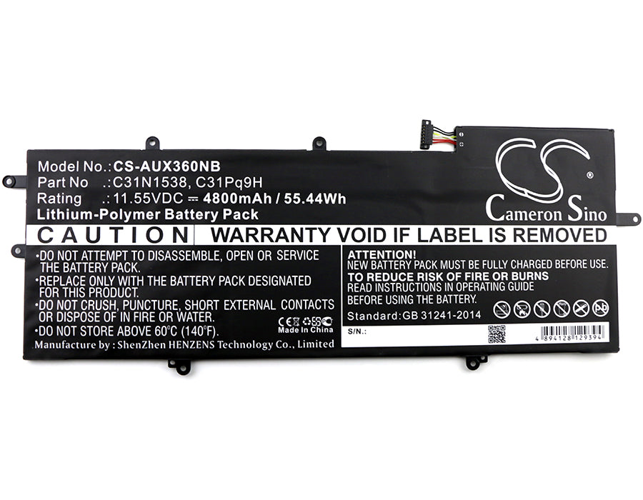 Asus Q324UA Q324UA-BHI7T17 Q324UAK UX360UA UX360UA-1A UX360UA-1B UX360UA-1C UX360UA-C4010T ZenBook Flip UX360  Laptop and Notebook Replacement Battery-3