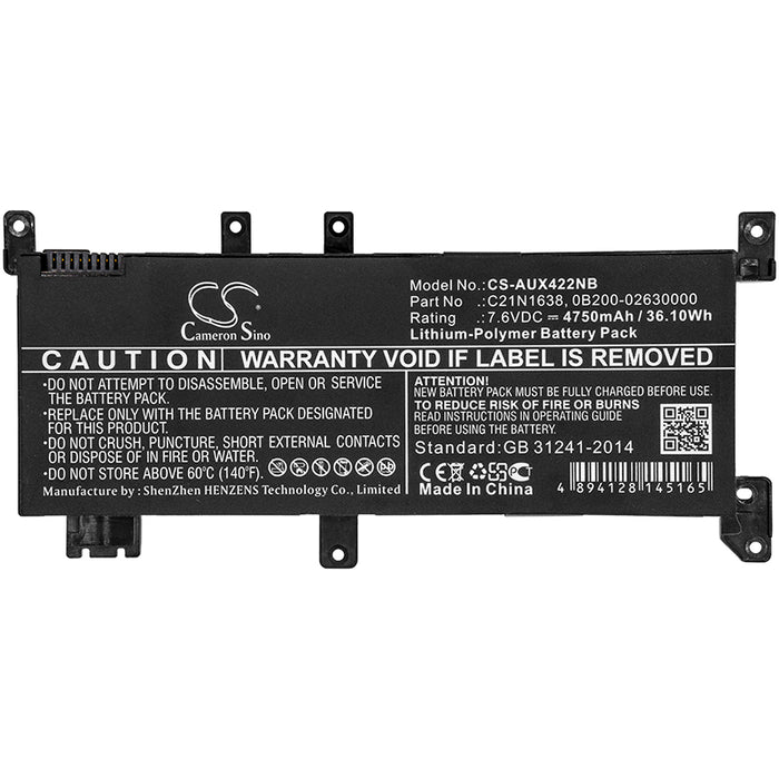 Asus F442UR VivoBook 14 X442U VivoBook 14 X442UA VivoBook 14 X442UA-FA016T VivoBook 14 X442UA-GA034T VivoBook  Laptop and Notebook Replacement Battery-3