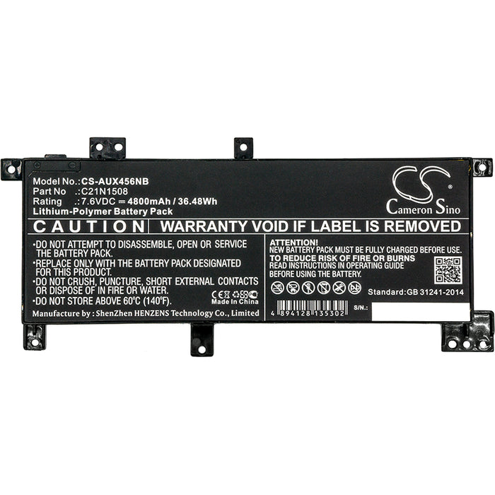 Asus R457UA R457UA-FA135T R457UA-FA198T R457UA-WX195T R457UB R457UB-WX022T R457UB-WX024T R457UB-WX037T R457UF  Laptop and Notebook Replacement Battery-5