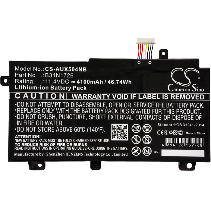 Asus FX504 FX504G FX504GD FX504GD-0181D8750H FX504GD-0191A8750H FX504GD-DM364T FX504GD-DM812T FX504GD-E4021T F Laptop and Notebook Replacement Battery-3
