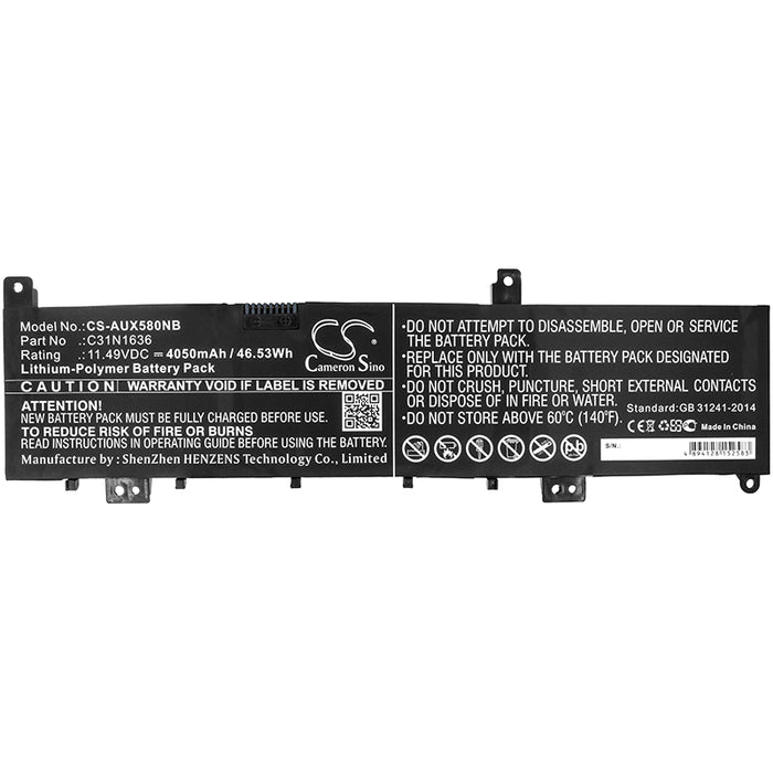 Asus N580 N580GD N580GD-DB74 N580GD-DM230T N580GD-E4047T N580GD-E4171T N580GD-E4189T N580GD-E4288T N580GD-E438 Laptop and Notebook Replacement Battery-3