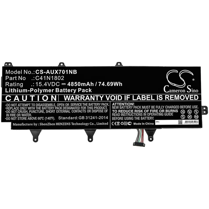 Asus GX701G GX701GV-EV016T GX701GV-EV052T GX701GW-EV056T GX701GWR GX701GX-EV001T GX701GX-EV007T GX701GX-EV009T Laptop and Notebook Replacement Battery-3