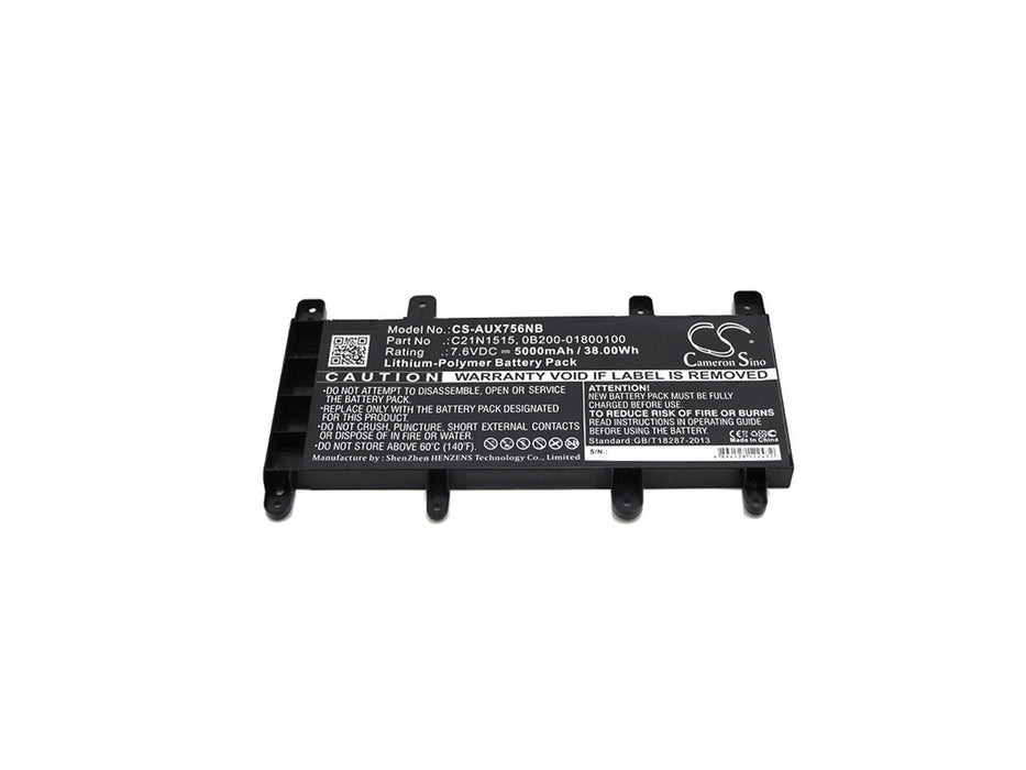 Asus K756 K756U K756UA K756UB K756UJ K756UX X756UA Replacement Battery-main