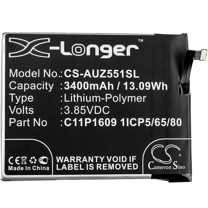 Asus X00DDA Z00DDA ZC520KL ZC553KL Zenfone 3 Max 5.5 ZenFone 3 Max Dual SIM 5.5 ZenFone 4 Max Mobile Phone Replacement Battery-3