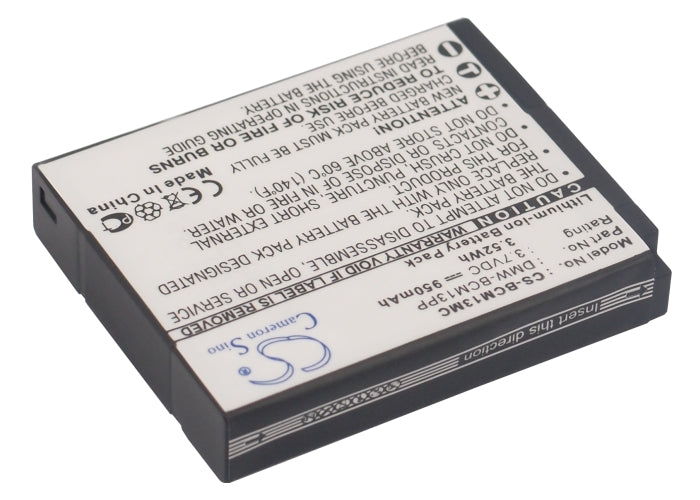 Panasonic Lumix DMC-FT5 Lumix DMC-FT5A Lumix DMC-FT5D Lumix DMC-FT5K Lumix DMC-FT5S Lumix DMC-LZ40 Lumix DMC-LZ40K Lumix DM Camera Replacement Battery-2