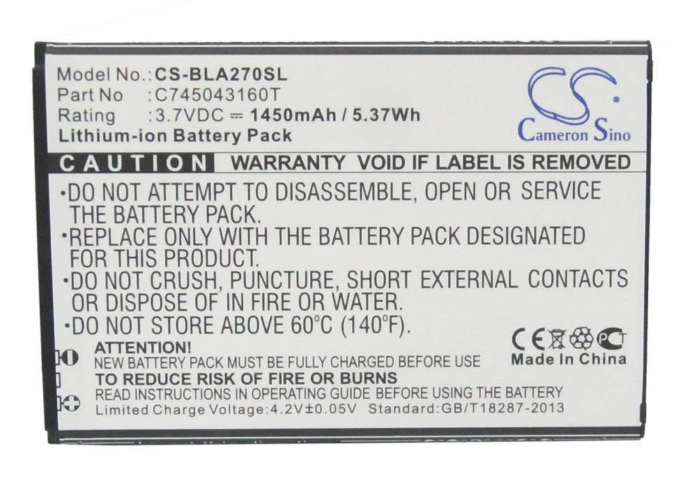 BLU A270 A270A Advance 4.0 Mobile Phone Replacement Battery-5