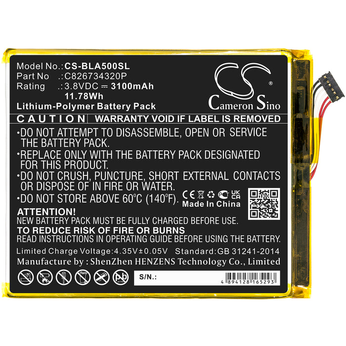 BLU A0031WW Advance A5 Plus LTE G0031WW Grand XL Mobile Phone Replacement Battery-3