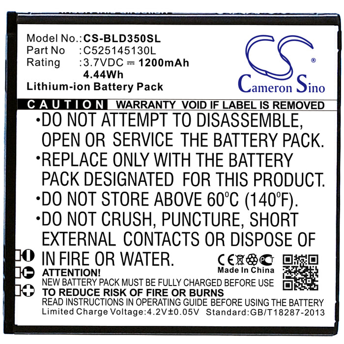 BLU A010L A010U Advance 4.0L D350 D370 Dash 3.5 CE Dash 4.0 CE Neo 3.5 S310L S310U S370 Mobile Phone Replacement Battery-5
