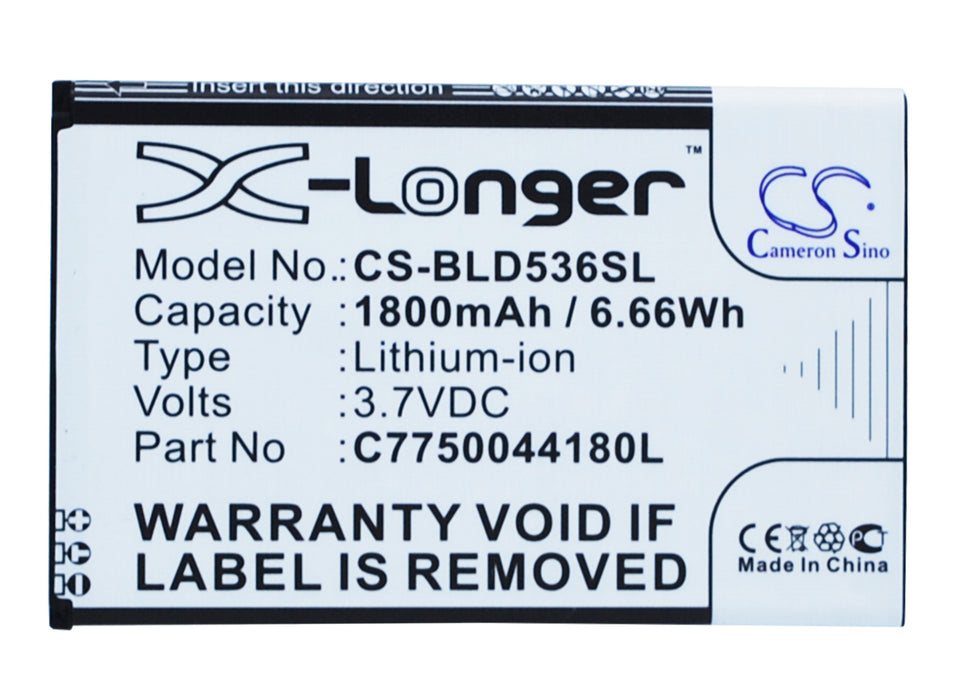 BLU D030 D030L D030U D030UX D536 D536L D536U D536X Replacement Battery-main