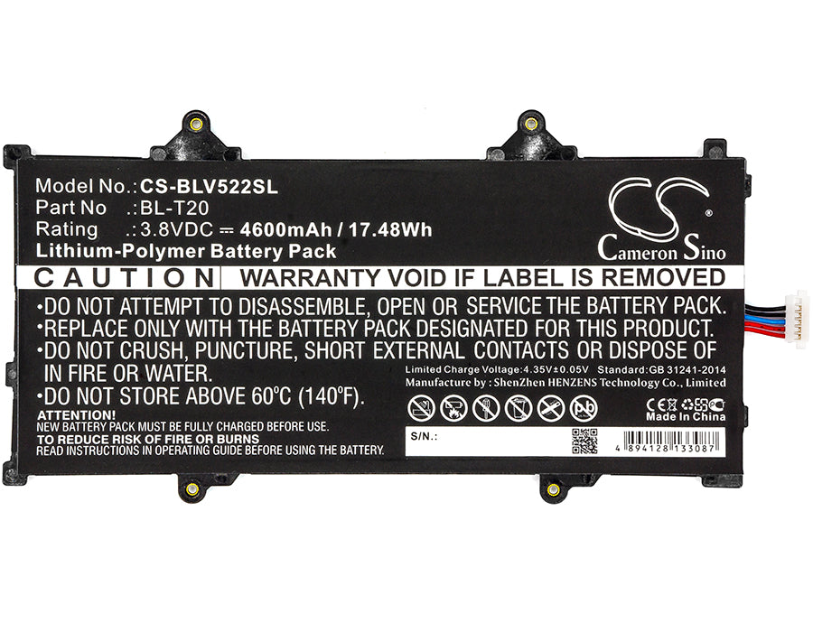 LG G Pad X 8.0 G Pad X 8.0 LTE V520 V521 V522 Tablet Replacement Battery
