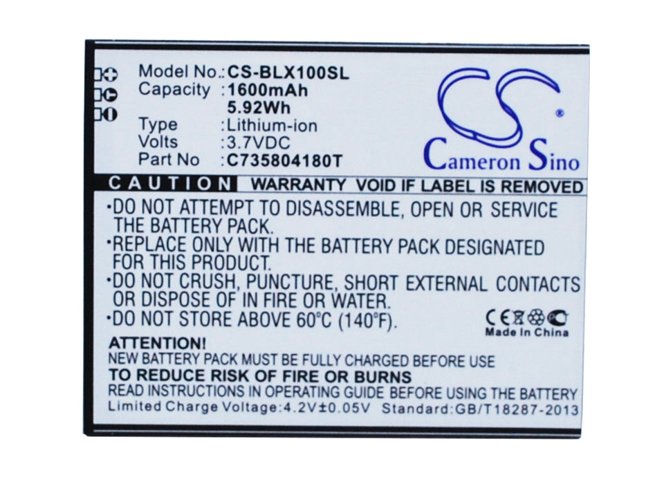 BLU L100 L100A L100i L102A Life Play Life Play X Replacement Battery-main