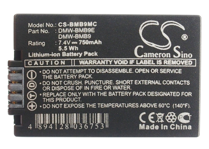 Panasonic Lumix DMC-FZ100GK Lumix DMC-FZ100K Lumix DMC-FZ150 Lumix DMC-FZ150K Lumix DMC-FZ45 Lumix DMC-FZ47GK Lumix DMC-FZ4 Camera Replacement Battery-5