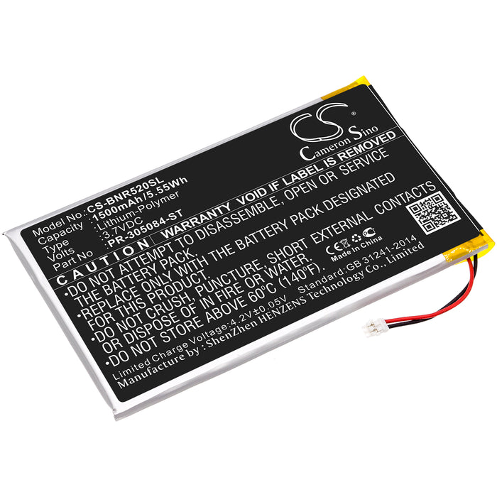 Barnes & Noble BNRV520 GlowLight 3 GlowLight 6 inc Replacement Battery-main