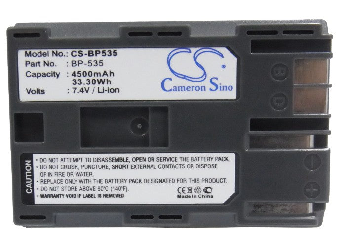Canon DM-MV100X DM-MV100Xi DM-MV30 DM-MV400 DM-MV430 DM-MV450 DM-MVX1i FV10 FV100 FV2 FV20 FV200 FV30 FV300 FV40 FV 4500mAh Camera Replacement Battery-5