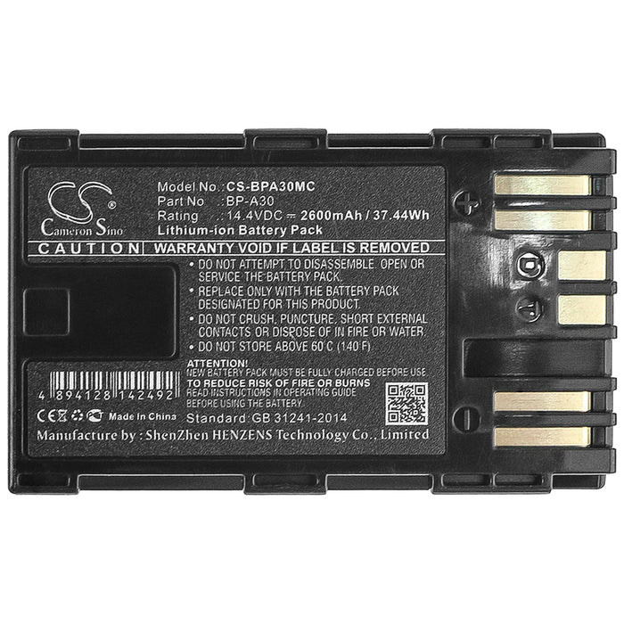 Canon CA-CP200L EOS C200 EOS C200 PL EOS C200B EOS C300 Mark II EOS C300 Mark II PL XF705 2600mAh Camera Replacement Battery-5