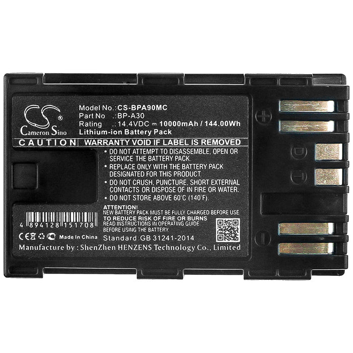 Canon CA-CP200L EOS C200 EOS C200 PL EOS C200B EOS C300 Mark II EOS C300 Mark II PL XF705 10000mAh Camera Replacement Battery-5
