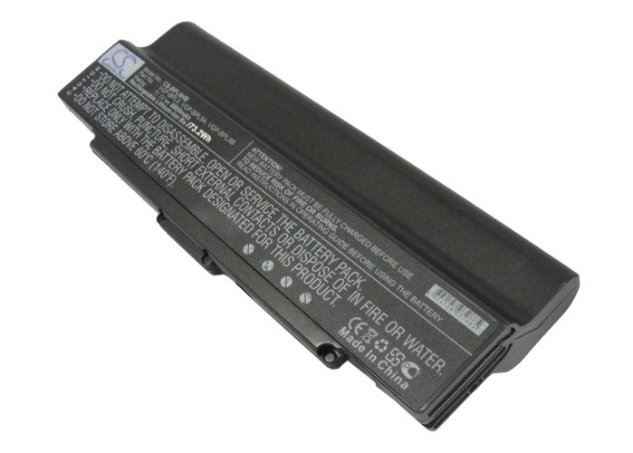 Sony AIO VGN-AR760 VAIO PCG-5G1L VAIO PCG-5G2L VAIO PCG-5G3L VAIO PCG-5J1L VAIO PCG-5J2L VAIO PC 6600mAh Black Laptop and Notebook Replacement Battery-2