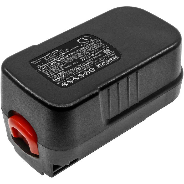Black & Decker BD18PSK BDGL1800 BDGL18K-2 BPT318 BPT318-XE CCS818 CCS818-2 CD182K-2 CD18SFRK CD18SK-2 CDC180AK CDC180AS Power Tool Replacement Battery