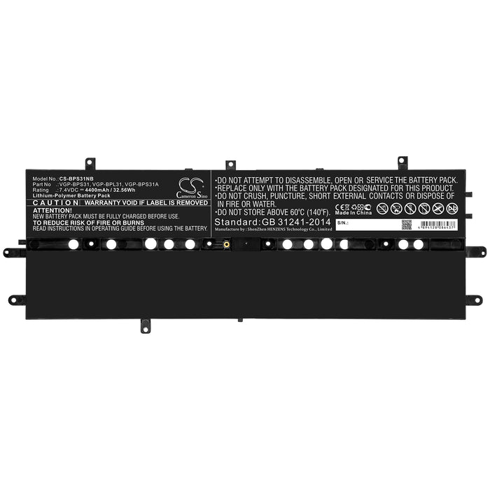 Sony SVD11213CX SVD11213CXB SVD11215CA SVD11215CAB SVD11215CG SVD11215CGB SVD11215CH SVD11215CHB SVD11215CN SV Laptop and Notebook Replacement Battery-3
