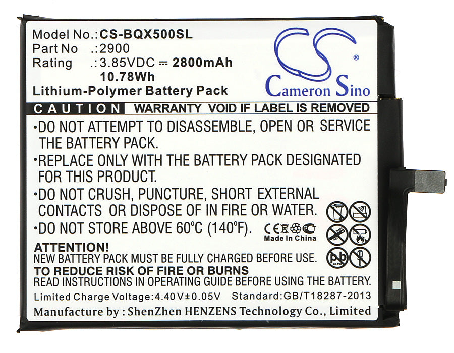 BQ Aquaris X5 Aquaris X5 Cyanogen Edition Mobile Phone Replacement Battery-5
