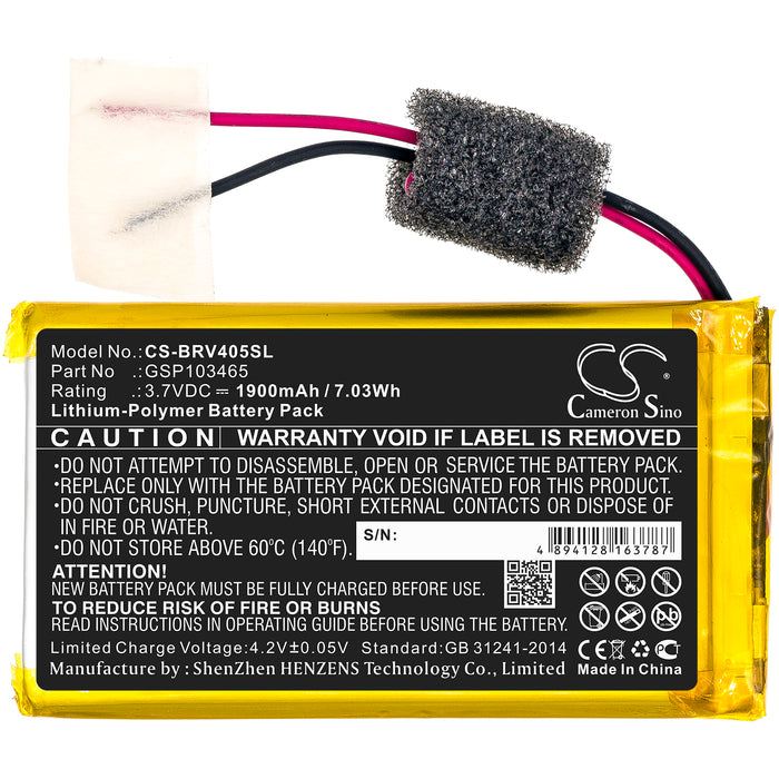 Braven 405 Speaker Replacement Battery-3