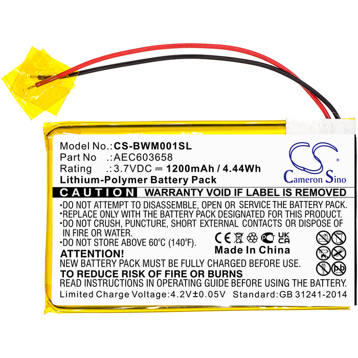 BW GasAlert Micro Clip XL Gasalert Microclip Gas D Replacement Battery-3