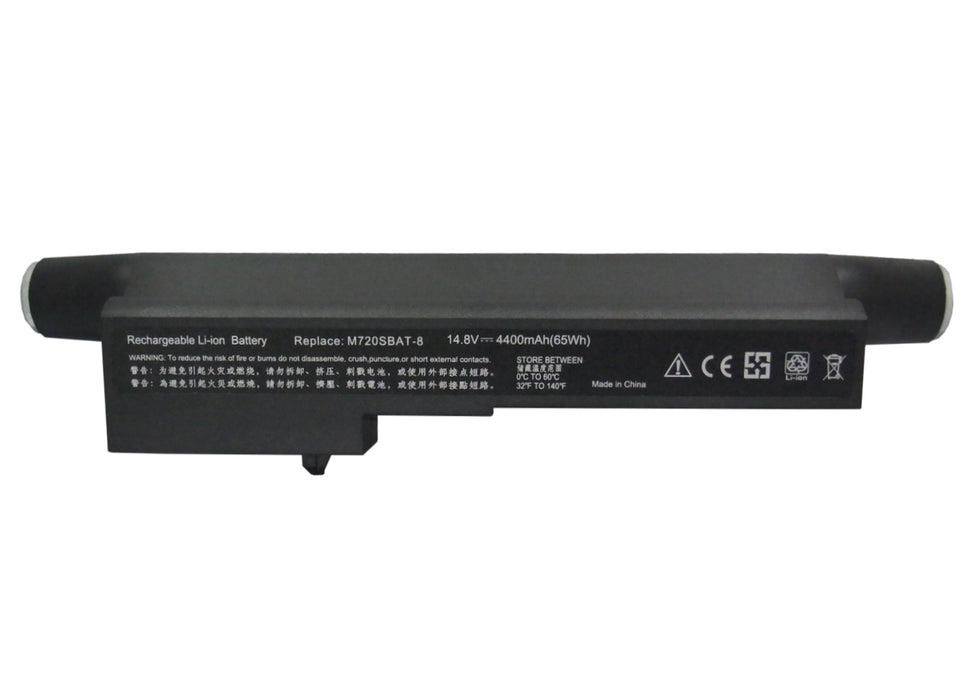 Clevo M72 M72X M72XR M72XS M72XSR M72XT M73X M73XSR M73XT MobiNote M72 MobiNote M720 MobiNote M720R Mo 4400mAh Laptop and Notebook Replacement Battery-5