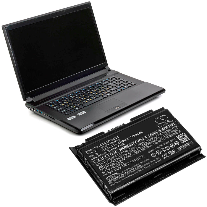 Sager NP8130 NP8131 NP8150 NP8151 NP8170 NP8268 NP8268-S NP8278 NP8278-S NP8298 NP9130 NP9150 NP9170 Laptop and Notebook Replacement Battery-4