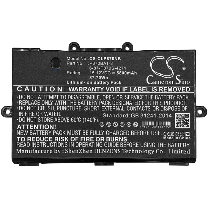 Schenker XMG U726 XMG U727 Laptop and Notebook Replacement Battery-5