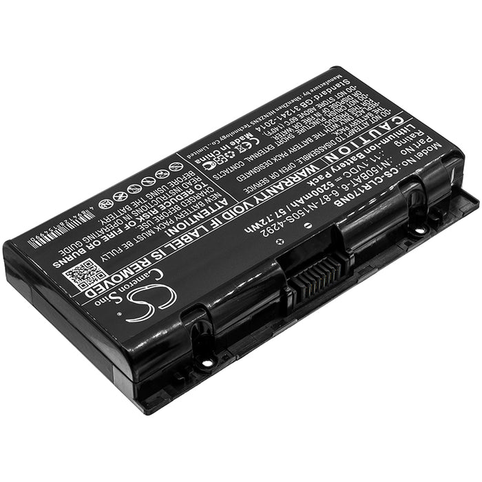 Clevo N150RD N150RD1 N150RF N150RF1-G N150SC N150SD N151RD N151RF N151SC N151SD N155RD N155RD1 N155RF N155RF1- Laptop and Notebook Replacement Battery-2