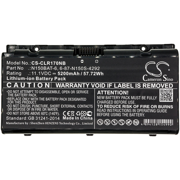 Clevo N150RD N150RD1 N150RF N150RF1-G N150SC N150SD N151RD N151RF N151SC N151SD N155RD N155RD1 N155RF N155RF1- Laptop and Notebook Replacement Battery-3