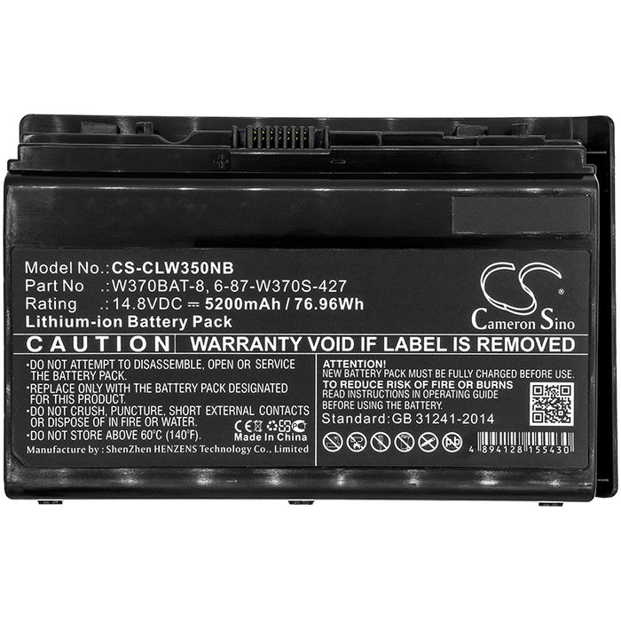 Clevo G508II K590S K590S-I7 K790S K790S-i7 NEXOC NP6350 NP6370 P370em W350ET W350ETQ W350ST W355SS W355SSQ W35 Laptop and Notebook Replacement Battery-3