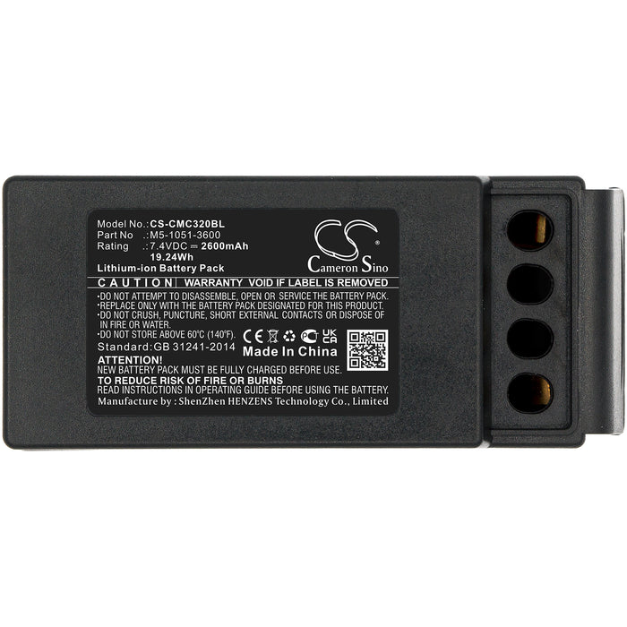 Cavotec M9-1051-3600 EX MC-3 MC-3000 2600mAh Remote Control Replacement Battery-7