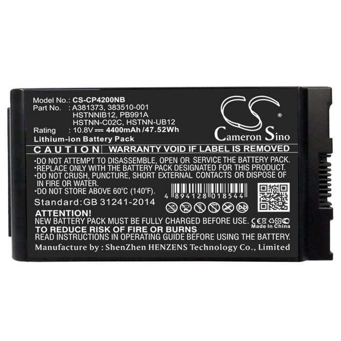 HP Business Notebook 4200 Business Notebook NC4200 Business Notebook NC4400 Business Notebook TC4200 Business  Laptop and Notebook Replacement Battery-5