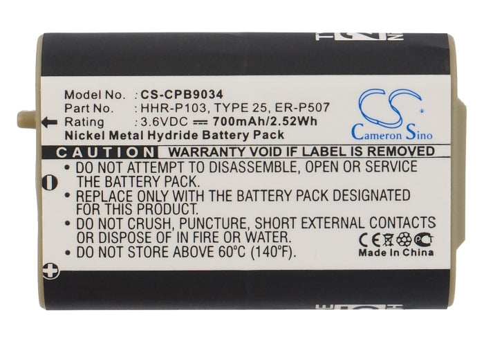 At&T 102 103 249 8058080000 80-5808-00-00 EP5902 EP590-2 EP5903 EP590-3 EP5962 BASE EP-5962 EP5962 HANDSET EP-5962  Cordless Phone Replacement Battery-6
