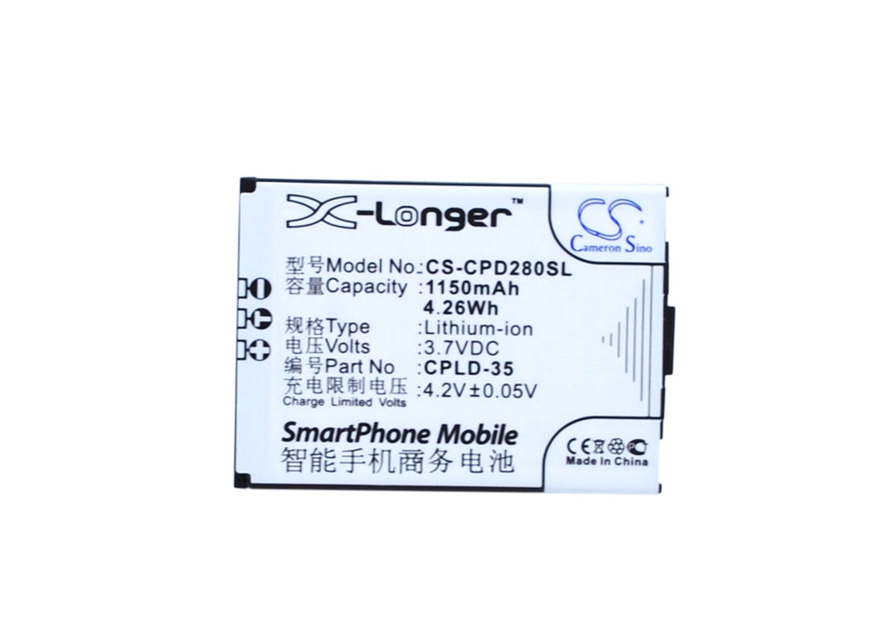 Coolpad D280 D520 E200 E210 E570 E600 Mobile Phone Replacement Battery-5
