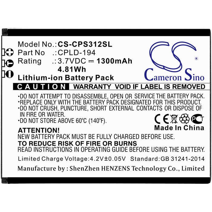 Coolpad 3312A Snap Mobile Phone Replacement Battery-3