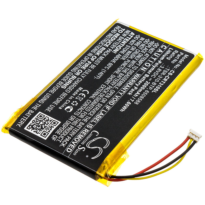 Crestron TSR-310 TSR-310 Handheld Touch Screen Remote Control Replacement Battery-2