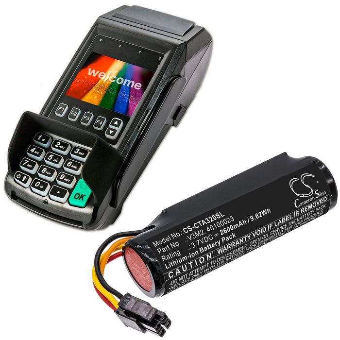 Castles Vega 3000 2600mAh Payment Terminal Replacement Battery-6