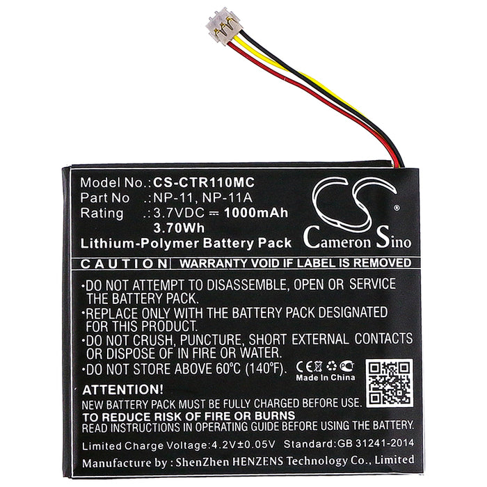 Casio TR Mini TR-M11 Camera Replacement Battery-3