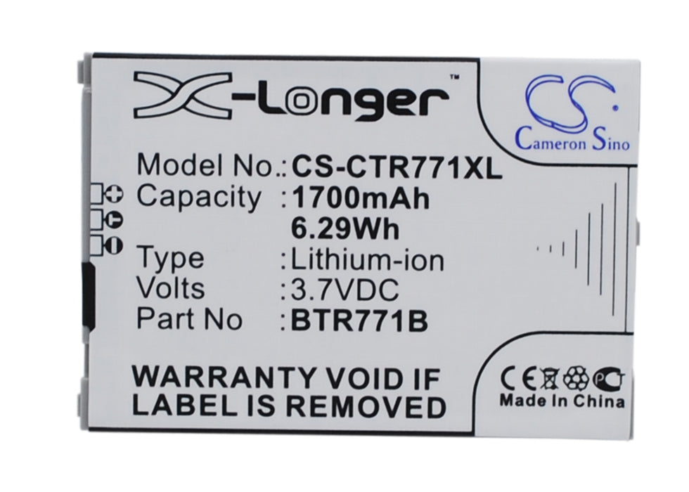Casio C771 GzOne Commando C771 1700mAh Replacement Battery-main