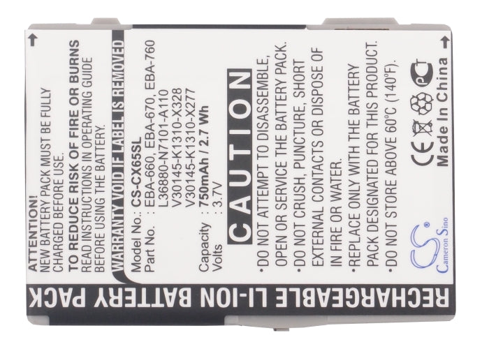 Siemens A31 A58 AX72 AX75 C65 C65v C66 C70 C71 C72 C75 C81 CF62 CF62T CF63 CF65 CF75 CFX65 CFX-65 CT66 CT72 CT75 CTX6 Mobile Phone Replacement Battery-5