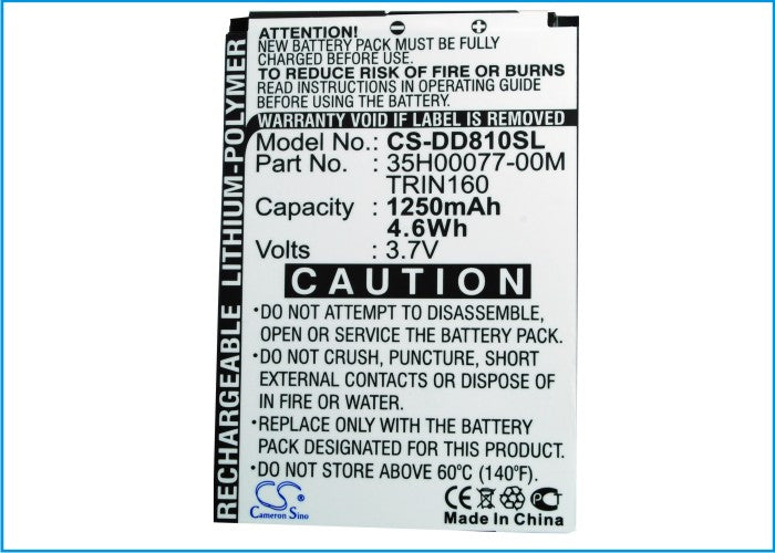 Utstarcom 6800 PPC6800 PPC-6800 VX6800 1250mAh Mobile Phone Replacement Battery-5
