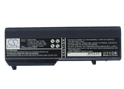 Dell Vostro 1310 Vostro 1320 Vostro 1510 V 6600mAh Replacement Battery-main