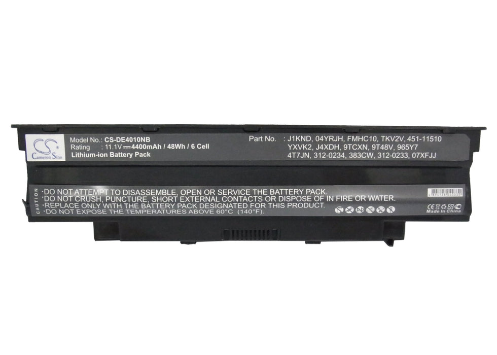 Dell 1445 Inspiron 13R Inspiron 13R 3010-D330 Inspiron 13R 3010-D370HK Inspiron 13R 3010-D370TW Inspir 4400mAh Laptop and Notebook Replacement Battery-5