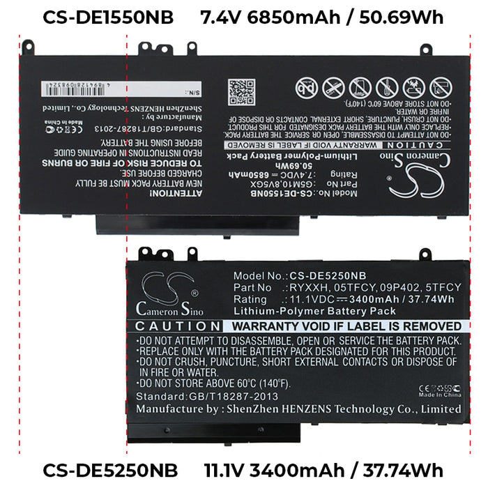 Dell Latitude 12 5000 Latitude 12 E5250 Latitude 12 E5250 P25S Latitude 12 E5250-5033 Latitude 12 E5250-5748 L Laptop and Notebook Replacement Battery-6
