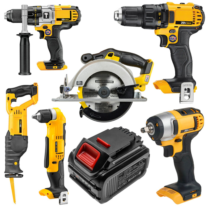 DeWalt 120V MAX 12V MAX Li-ion 20V MAX 60V MAX CL3.C18S DCB184 DCB184-XJ DCB184-XR DCD700 DCD710 DCD710D2-QW DC 4500mAh Power Tool Replacement Battery